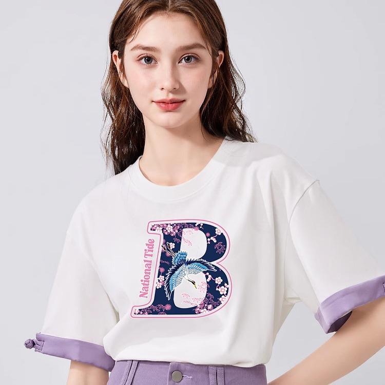 Chinese Style Heat Transfer Sticker T-Shirt Heat Transfer Decal Clothing Decorative Pattern Sticker Clothes Sticker Guochao