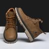Stivali da Uomo Artigianali alla Caviglia Inverno Scarpe in Pelle Autunno Stivali da Trekking Outdoor Sneakers Hombres Botas Top Alto Calzature Antiscivolo