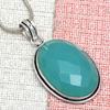Necklace Chalcedony Natural  Beads Blue 20" Cts Round Sterling