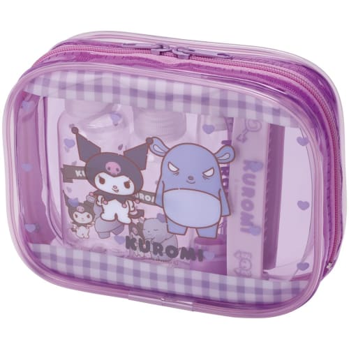 Skater Travel Set Toothbrush Comb Pouch Bottle Mobile Travel Kuromi Friends Sanrio TRVS1-A