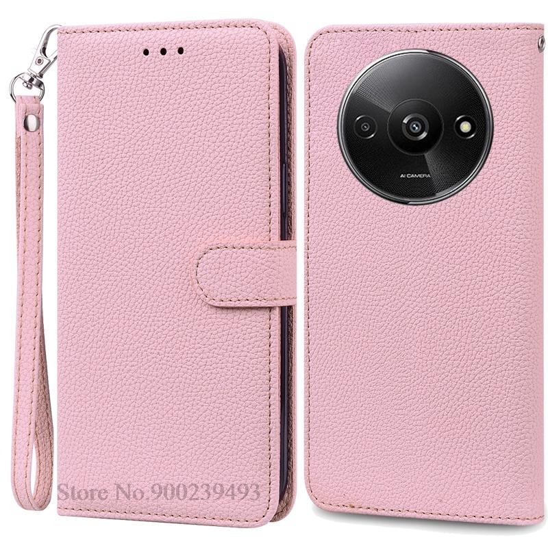 Pro Redmi A3 Pouzdro Kožené Peněženkové Vyklápěcí Pouzdro Pro Xiaomi Redmi A3 Kryt Ochranné Fundas Coque Pro Xiaomi Redmi A3 A 3 Pouzdro na Telefon