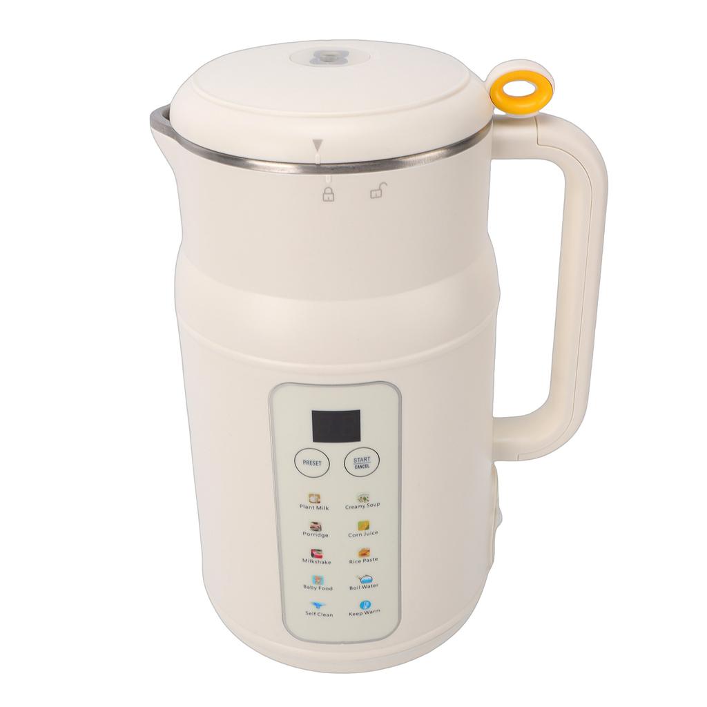 800ml Nussmilchbereiter Mixer Wasserdicht Leise Automatische Sojamilchmaschine mit Smart-Timer für Hausgemachtes