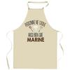 Tablier De Cuisine - Planetee Personnalisé - Marine - Coton - Impression Bretonne