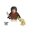 The Lord of the Rings Sauron+Frodo+Merry+Sam+Peregrin+RinggeestHeksenkoning Bouwsteen Pop 8PCS