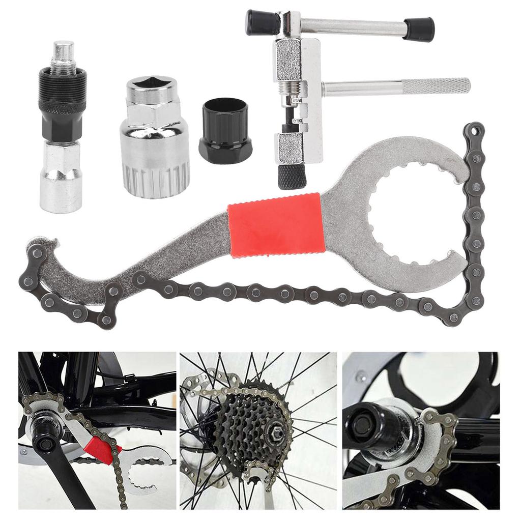 Bicycle Crank Repair Tool Kits Crank Puller Bottom Bracket Remover Chain Cutter Wrench