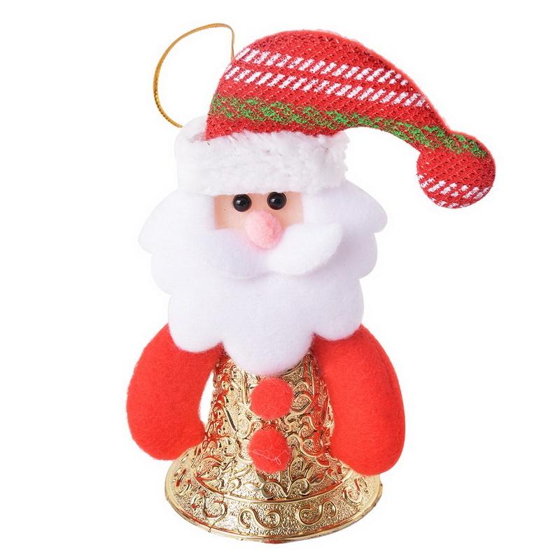 Christmas Ornaments Santa Claus Doll Wjingle Bell Decor New Year Decorations Hanging Drop Pendant