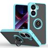 Translucent Shockproof Hard Case with Metal Stand for Poco X7 Pro X6 Pro C75