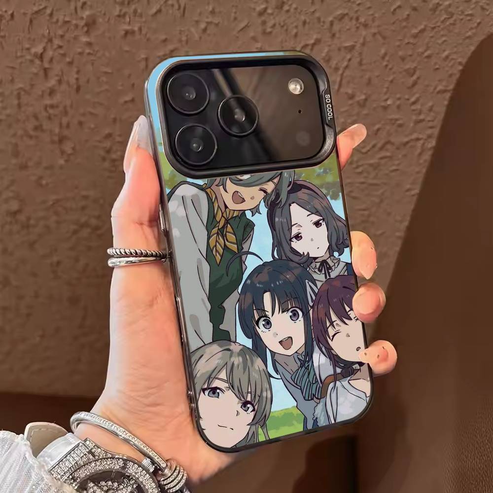 Anime G-Girl BandS C-Cry Phone Case For iPhone 17,16,15,14,13,12,11,Pro Max,Plus Candy Silver Cover