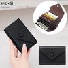 Lightweight Portable Lychee Pattern Small Card Holder for Women - RFID Protected, Anti-Theft Accordion Design, 2023 Edition.
