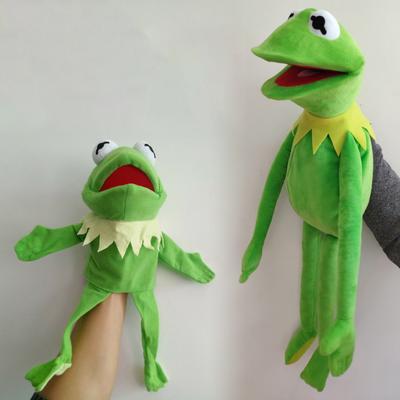 Companionship Cute Useful Ultra Soft Cartoon Frog Hand Puppet Doll Stuffed Plush Toy