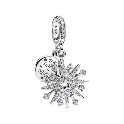 Hollow Star-Shaped Engraved Pendant Women Pendant Silver 793512C01