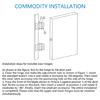 Double Motion Spring Hinges Heavy Type Stainless Steel Rusts Resistant for Kitchen Bar Swing Door