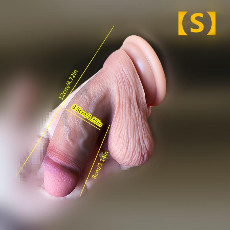 4 Sizes Ultra-Soft Realistic Silicone Dildo, Natural Flexible Design, Prominent Vein Texture, Strong Suction Cup, Premium Liquid Silicone Collection