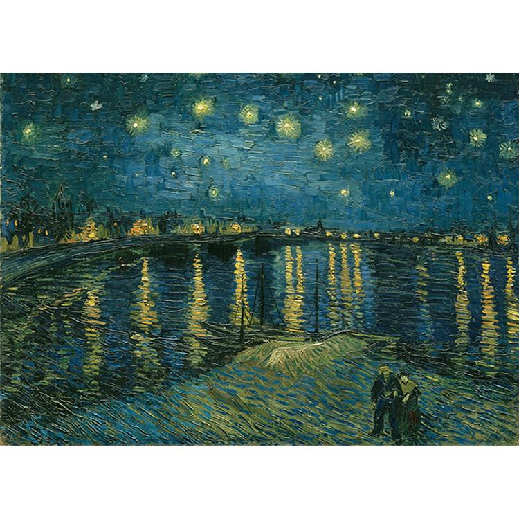 2000 Piece Jigsaw Puzzle - Starry Night on the Rhone, popular Korean puzzle
