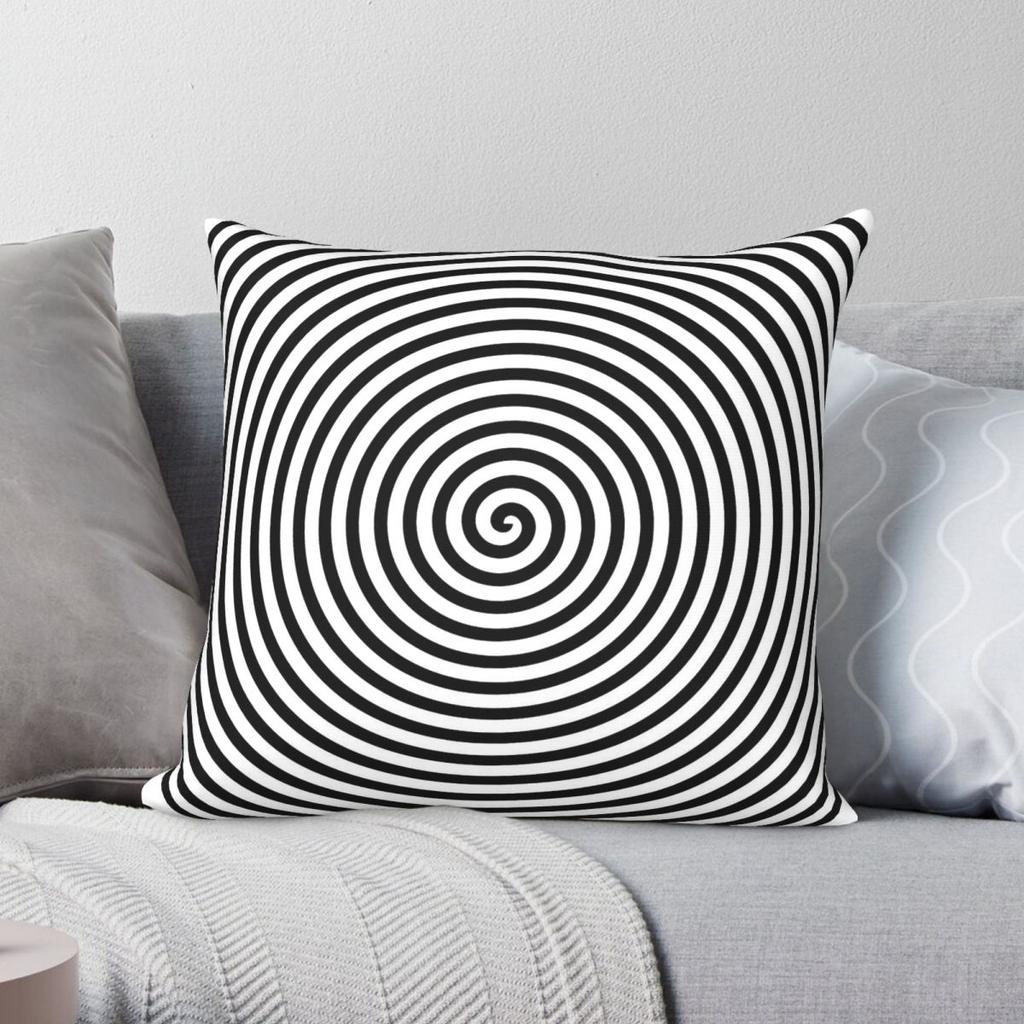 Spiral Hypnosis Symbol Pillowcase Polyester Linen Velvet Printed Zip Decor Pillow Case Home Cushion Cover