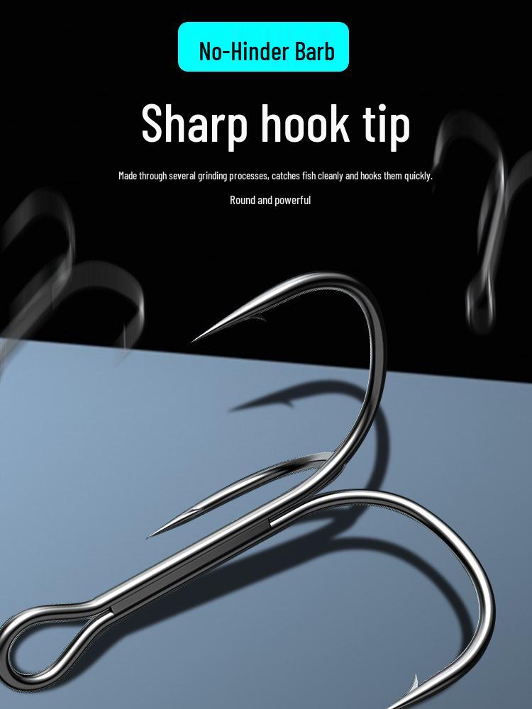 Anchor Fly Tying Hook - Small Treble Lure Hook with Three Claws for Spearfish and Artificial Bait