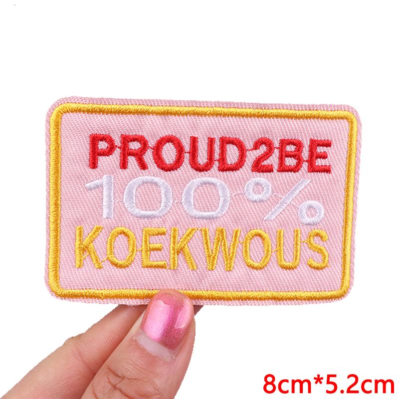 DIY-Aufnäher Niederlande Oeteldonk-Emblem Gestickte Aufnäher für Kleidung Niederländischer Karnevals-Aufnäher Aufbügel-Aufnäher für Kleidung