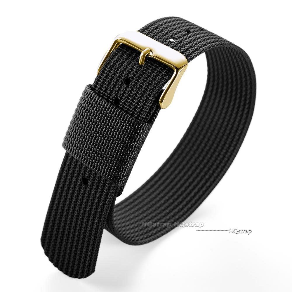 Ribbed Nylon 18mm 20mm 22mm Watch Band Men Women Straps Woven Canvas Bracelets Sport Wristbands Breathable Replacement Belt