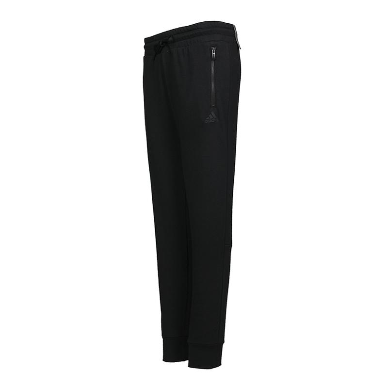 Adidas W Sid S Jogger Solid Color Lace Brand Logo Comfortable Knitted Sports Pants Women Bottoms Black DI0104