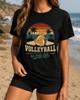 Volleyball Is My Life Shirt, Beach Sunset Sports Tee, Player Gift, Team Coach Game Day Outfit, Tropical Court Graphic Apparel for Women Men.