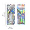 Holographic Zipper Bags Long Resealable Shine Pouches for Jewelry, Crafts, Snacks, Spoons Food Grade Packaging 100 PCS