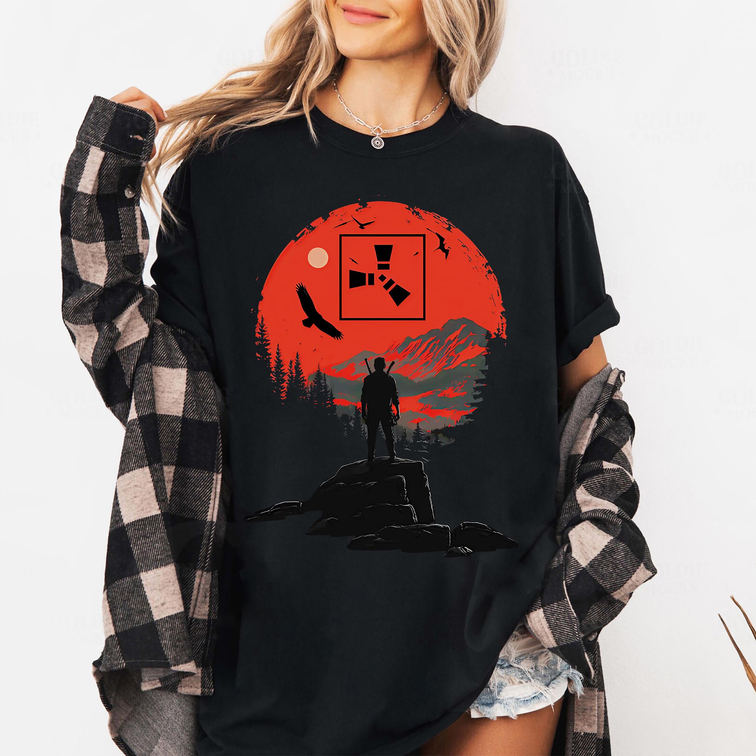 

Retro Rust Game T-shirt A Survival T-shirt for Gamers A Short sleeved Gift for Male and Female Gamers Fans S