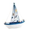 Excellent Mini Exquisite Compact Mediterranean Sailboat Model Table Decoration for Office Model Boat