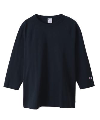Mânecă Raglan, Greutate mare, Guler rotund, T1011, Uscat la atingere, Corp rotund, Specificații Mânecă Raglan, Fabricat în SUA, Bleumarin, Mărime S [Champion], Tricou 3/4, T-11 3/4