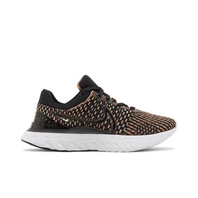 Womens React Infinity Run Flyknit 3 'Black Multi' (women's Sizes) Black / Blue Glow / Pink Prime / White Running Shoes DD3024 002