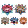 Diamond Art Painting Tabletop Lotus Candlestick Ornaments Candle Holder Desktop Ornaments for Adult Beginner Home Office Decor