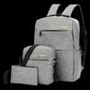 Li Shen Lässiges 3-teiliges Rucksack-Set für Herren