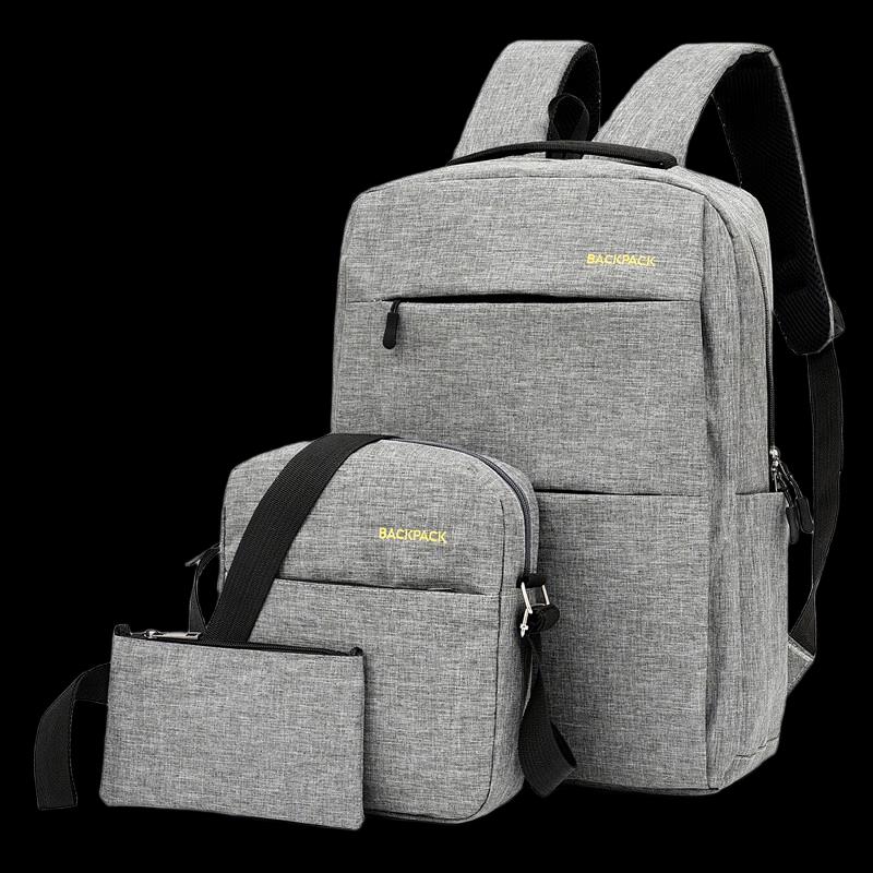 Li Shen Men s Casual 3-Piece Backpack Set