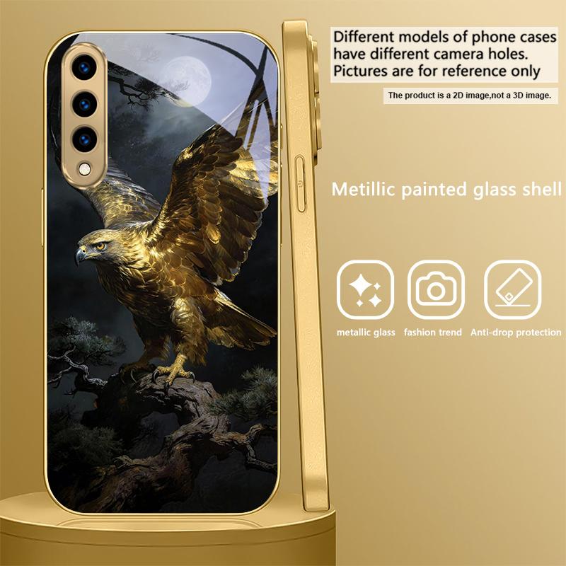 

Золотой орел с крыльями Для Samsung A 31 32 A33 A34 35 14 A15 13 A16 25 26 50 52 53 54 55 56 70 71 72 73 Золотой стеклянный чехол для телефона Galaxy A14