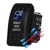 12v/24v Blue Led Light 5 Pin On Off SPST Rocker Switch 7 Pin On Off On ARB Carling Style Car Boat Waterproof Pump Push Switch