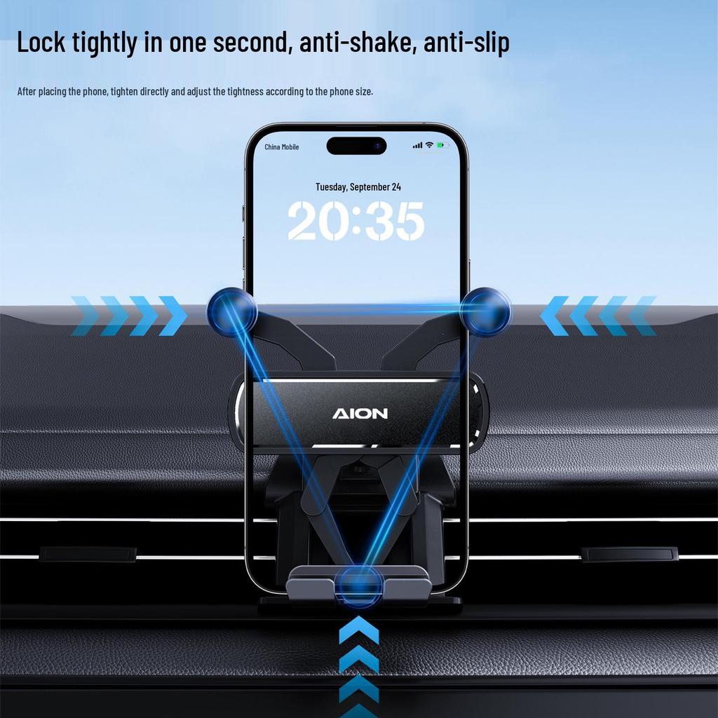 AION V/S/Y/LX Phone Car Holder: Universal Gravity Air Vent Mount for Dedicated Navigation