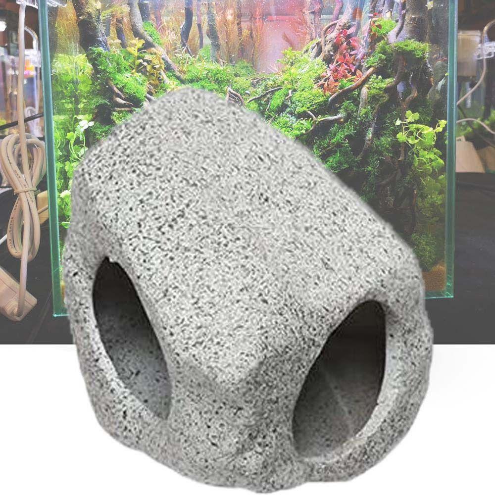 Aquarium Shelter For Fish Shrimp Hiding Stone Fish Tank Decoration Rock House Fish Tank Cave