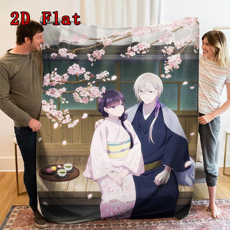 My Happy Marriage 2D Flat Pattern Flannel Blanket High quality All Seasons Warmth and Comfort Perfect for Christmas Gifts.DMT0925217
