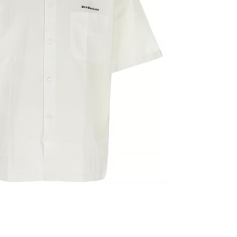 Givenchy Logo Printed Collared Short Sleeve Shirt BM610814M6-100