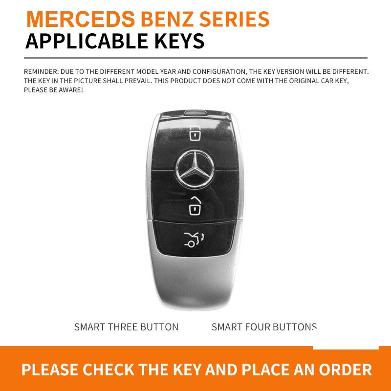 For Mercedes Benz A C E S G Class GLC CLE CLA GLB GLS W177 W205 W213 W222 X167 AMG Zinc Alloy Leather Car Remote Key Cover Case