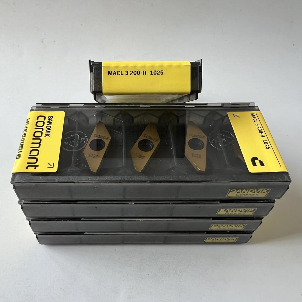 Original Sandvik / MACL3200-R 1025 /  CNC lathe carbide blade 10 Pcs