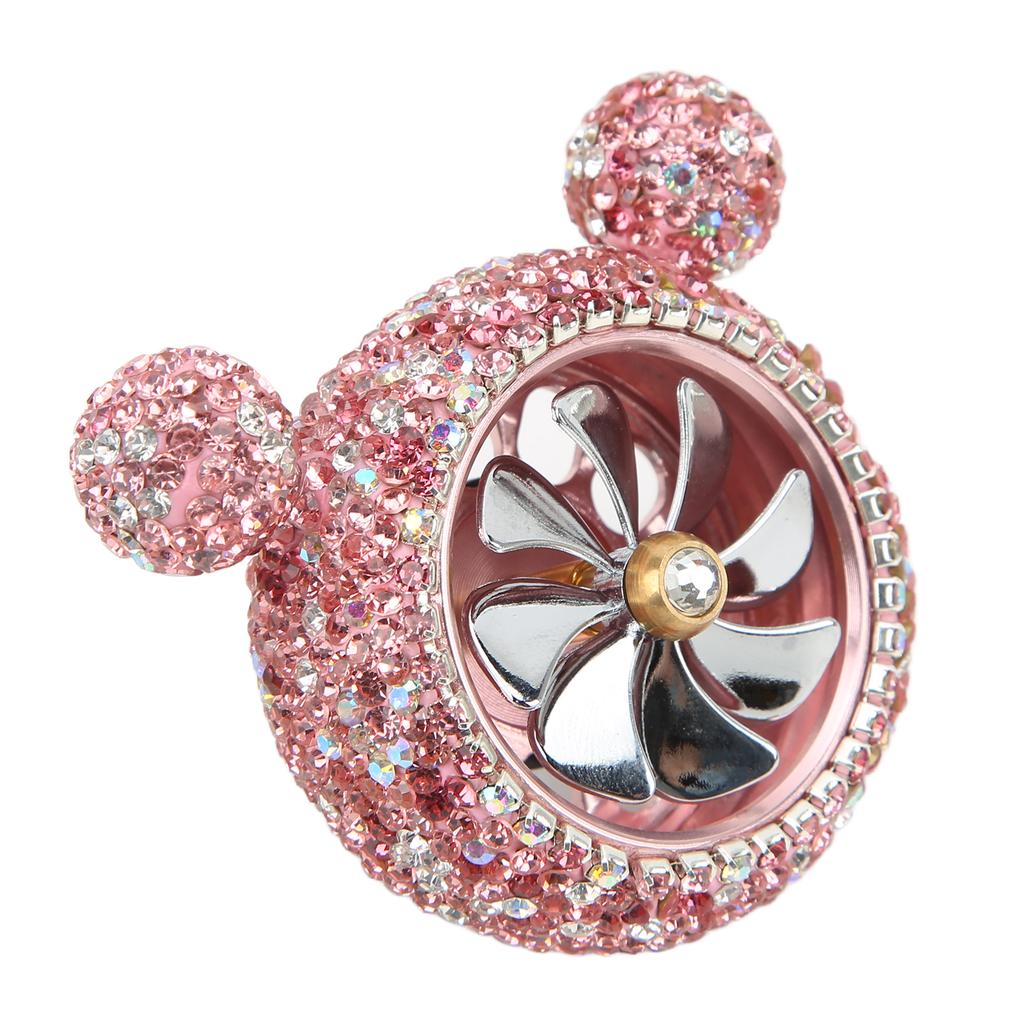 Car Air Vent Fragrance Decoration Sparkly Rhinestones Cute Shape Interior Car DecorationPink