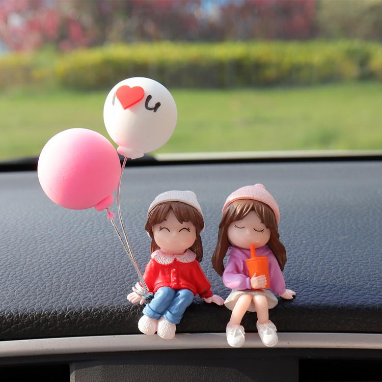 Niedliche Küssendes Paar Autoornamente - Innere Konsolendekorationen