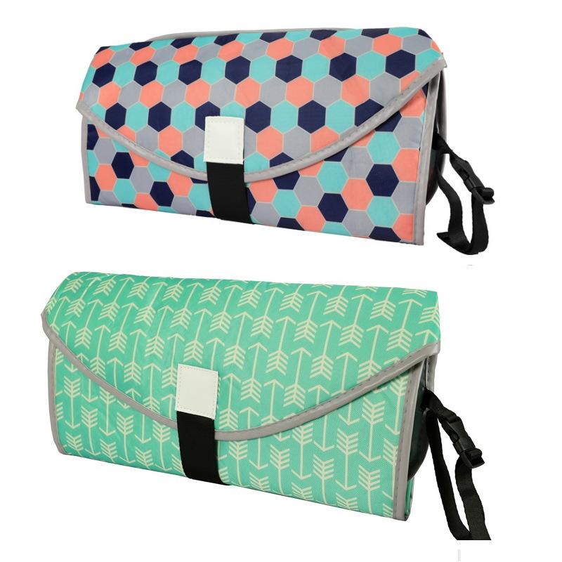 Portable Polyester Baby Changing Mat, Universal Waterproof Diaper Changing Pad for Infant Care