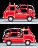 Tomikarama Vintage 164 LV-68c Subaru Sambar Pump Fire Engine Completed Product Diecast Mini Car + ABSPVC DollAccessories Set