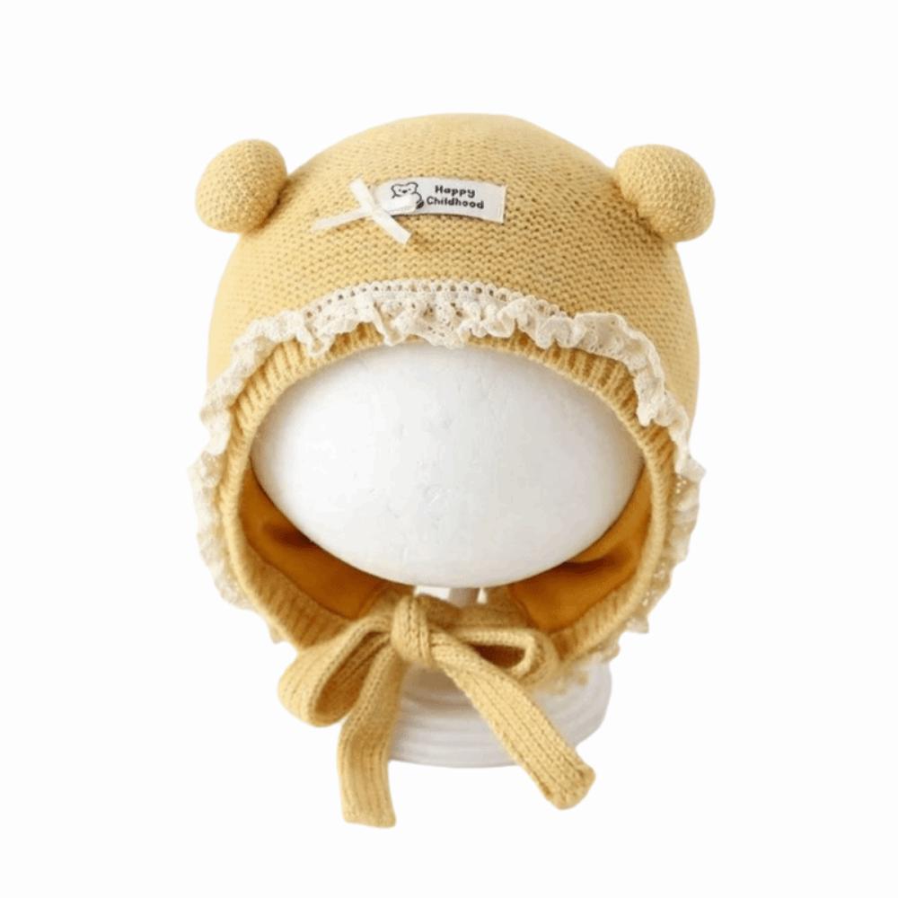 Breathable Winter Baby Crochet Hat Cold-Resistant Winter Baby Lacing Cap Outdoor Activities