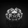 Dropshipping Men's Calvarium Skull Ring Gothic 316L Stainless Steel Biker Ring Motorcycle Band Jewellery Party Gift OSR734