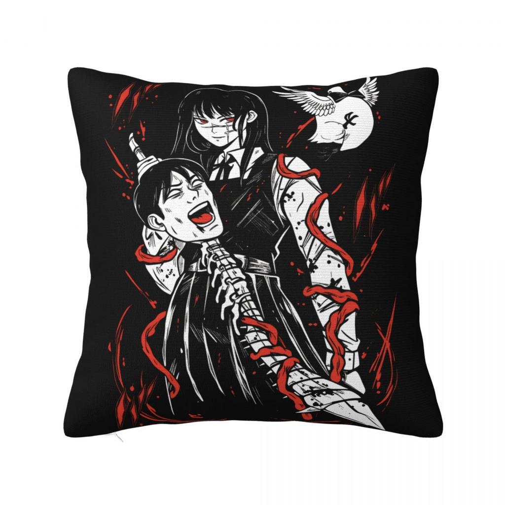 Yoru Chainsaw Man War Devil Pillow Covers Car Asa Mitaka Cushion Cover Cool Home Decoration Pillow Cover 40*40