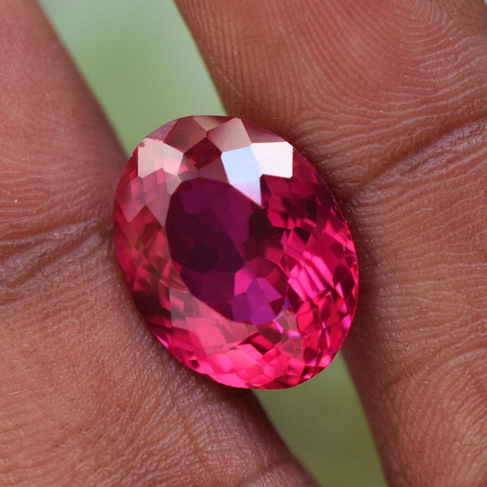 Natural Pink Ruby Loose Gemstone Hot 12 Ct Oval Shape for Anniversary for Jewelry Making and Crafts