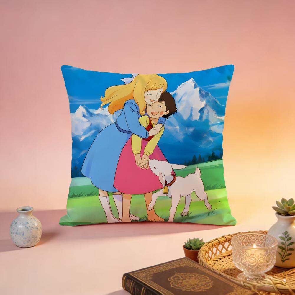 Trending HHeidi Girl of the Alpsed Cushion Cover Premium SkinFriendly Pillow Case MultiPurpose for Home Office Travel