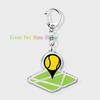Classic Sports I Love Tennis Keychains for Accessories Bag Hobby Bike Car Keyrings Jewelry Friends Father Boyfriends Gifts